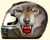 Airbrush helm Airbrush Design auf Helm Airbrush Motorrad Helm b�ser wolf motiv kopf 