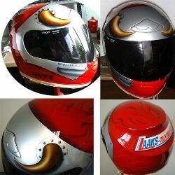 Airbrush helm Airbrush Design auf motorradHelm