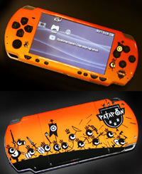 Airbrush Design Patapon auf Sony Playstation Portable_PSP