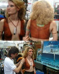 Bodypainting Lederweste