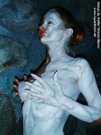Bodypainting Marmorgirl
