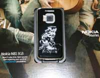 Airbrush Handy Airbrush Design auf Handy Nokia N81 Metal Gear Solid
