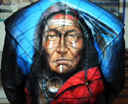 leder airbrush indianer 2