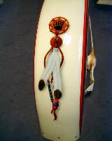 Airbrush-Design Indianerschmuck auf Harley-Davidson