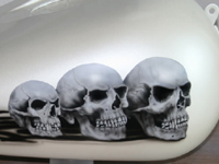 harley tank airbrush totenschaedel