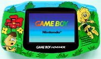 Airbrush Design Biene Maja auf Nintendo Game Boy Advance 